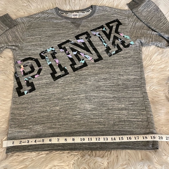 PINK | Sweatshirt | Small | Gray - Picture 5 of 10